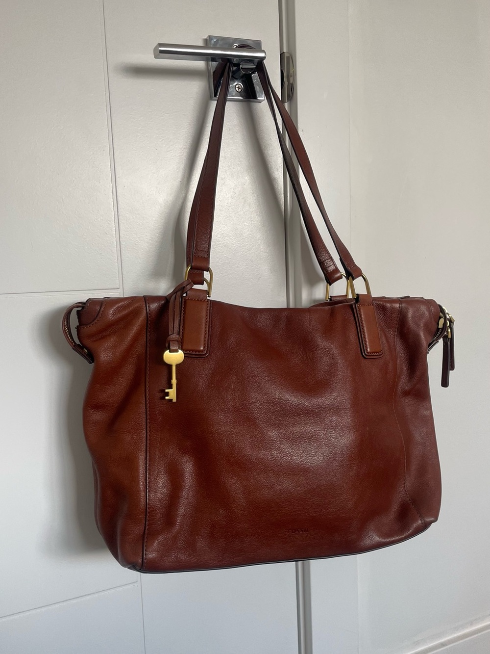 Fossil Brown Leather Bag